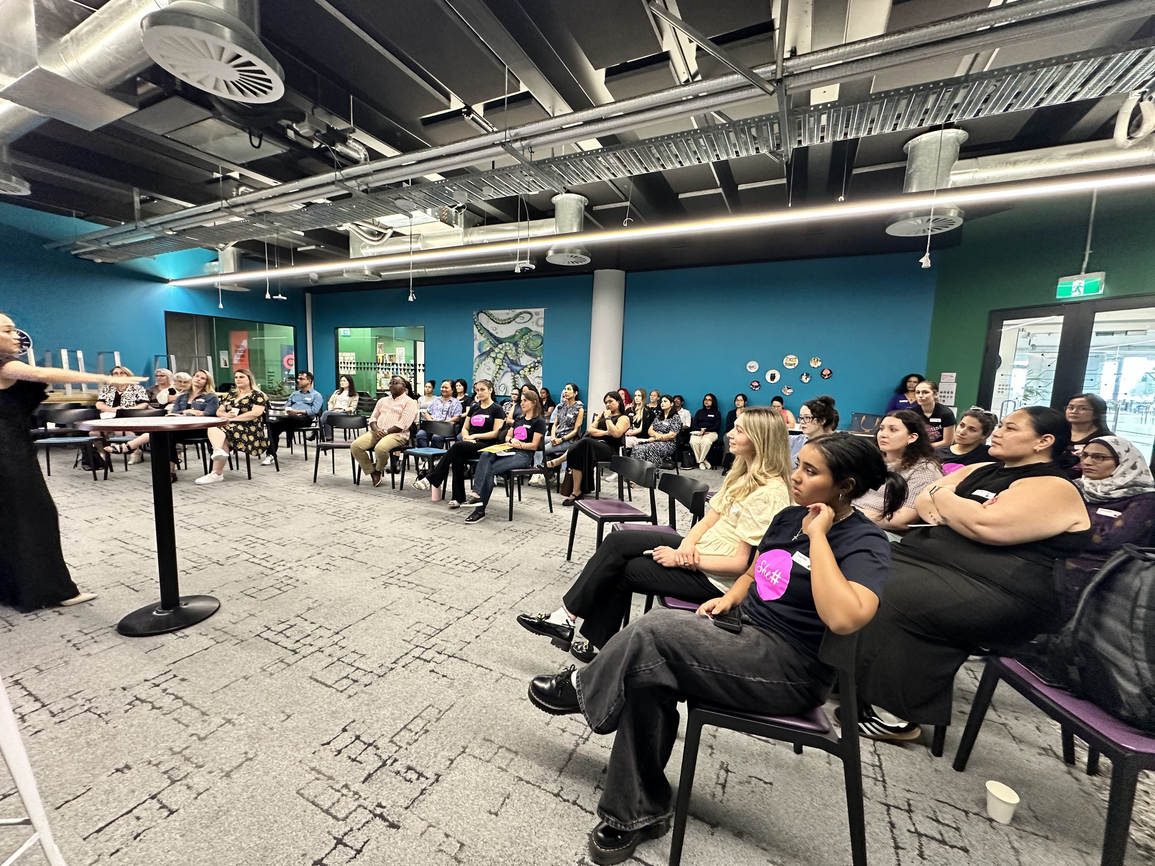 She Sharp & academyEX: International Women's Day group photo